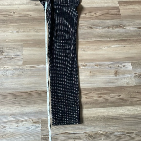 Pilcro and the Letterpress Serif fit Corduroy Print Pants Navy multi Womens 27 - Picture 10 of 13